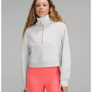 Scuba Oversized Funnel Neck Half Zip